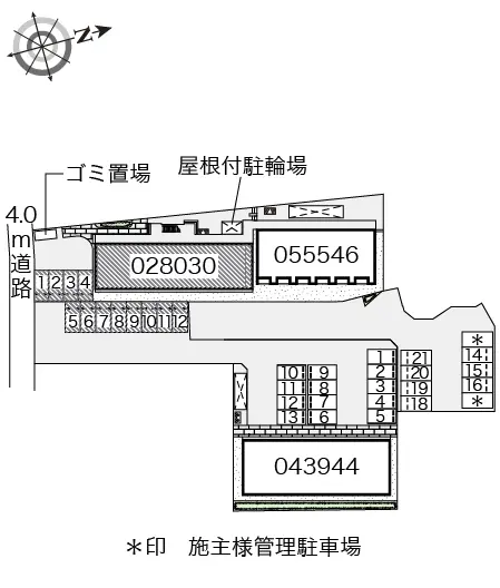 ★手数料０円★東松山市和泉町　月極駐車場（LP）